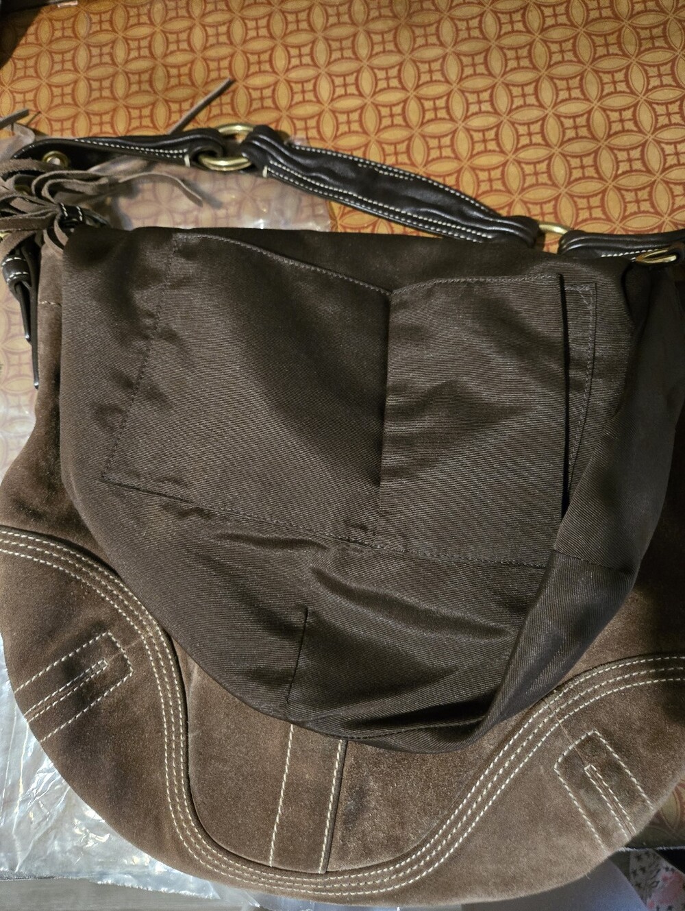 Vintage Coach Soho Suede Hobo Bag - Picture 12 of 12